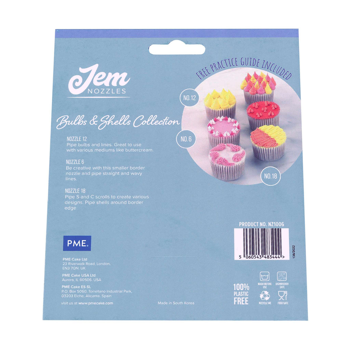 Jem-spuitmondset - Bolletjes & Shells-collectie, Pakket van 3