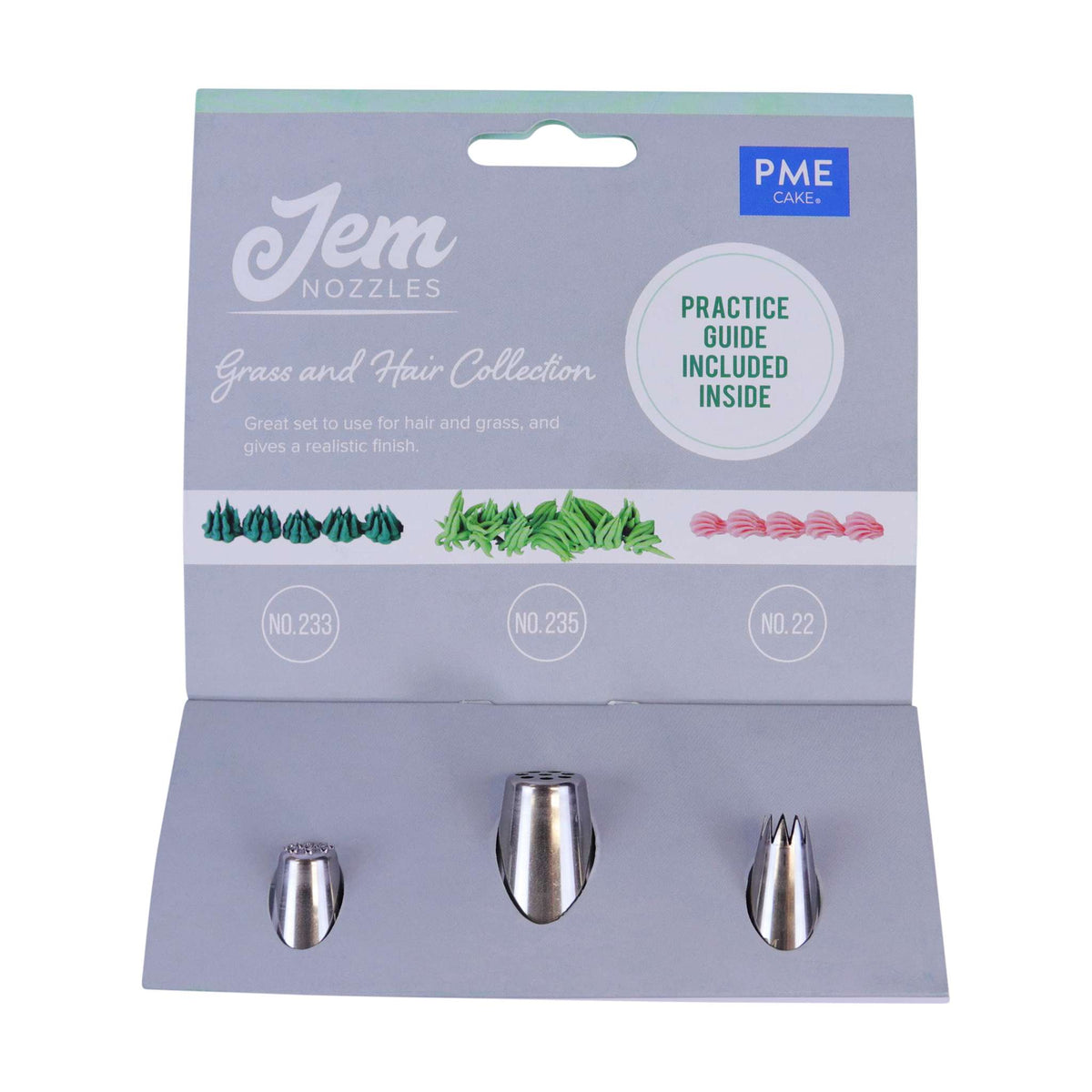 Jem-spuitmondset - Gras & Haar-collectie, Pakket van 3