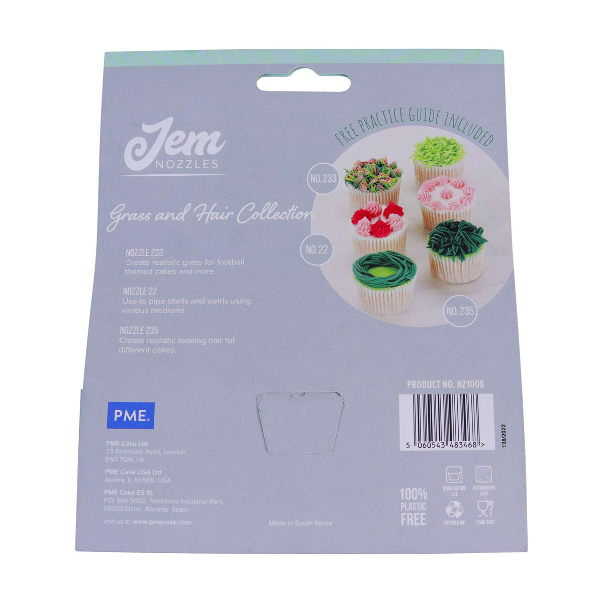 Jem-spuitmondset - Gras & Haar-collectie, Pakket van 3