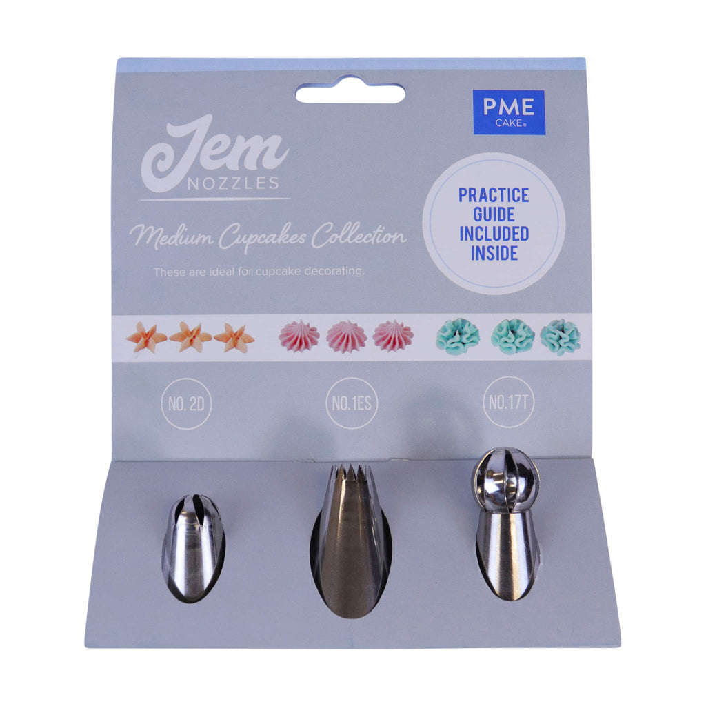 JEM Nozzles Set Of 3 Medium Cupcakes Collection