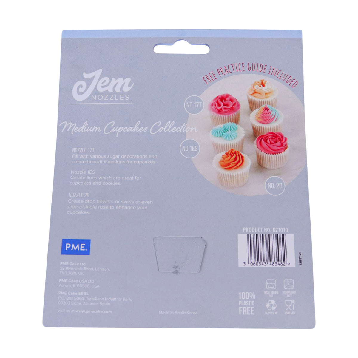 JEM Nozzles Set Of 3 Medium Cupcakes Collection