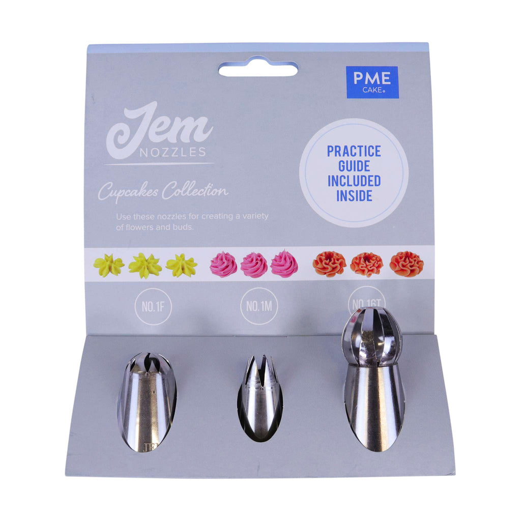Jem Set de Boquillas - Cupcakes, Pack de 3