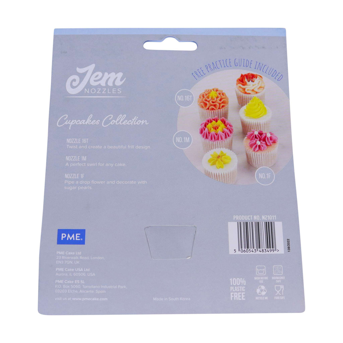Jem Set de Boquillas - Cupcakes, Pack de 3