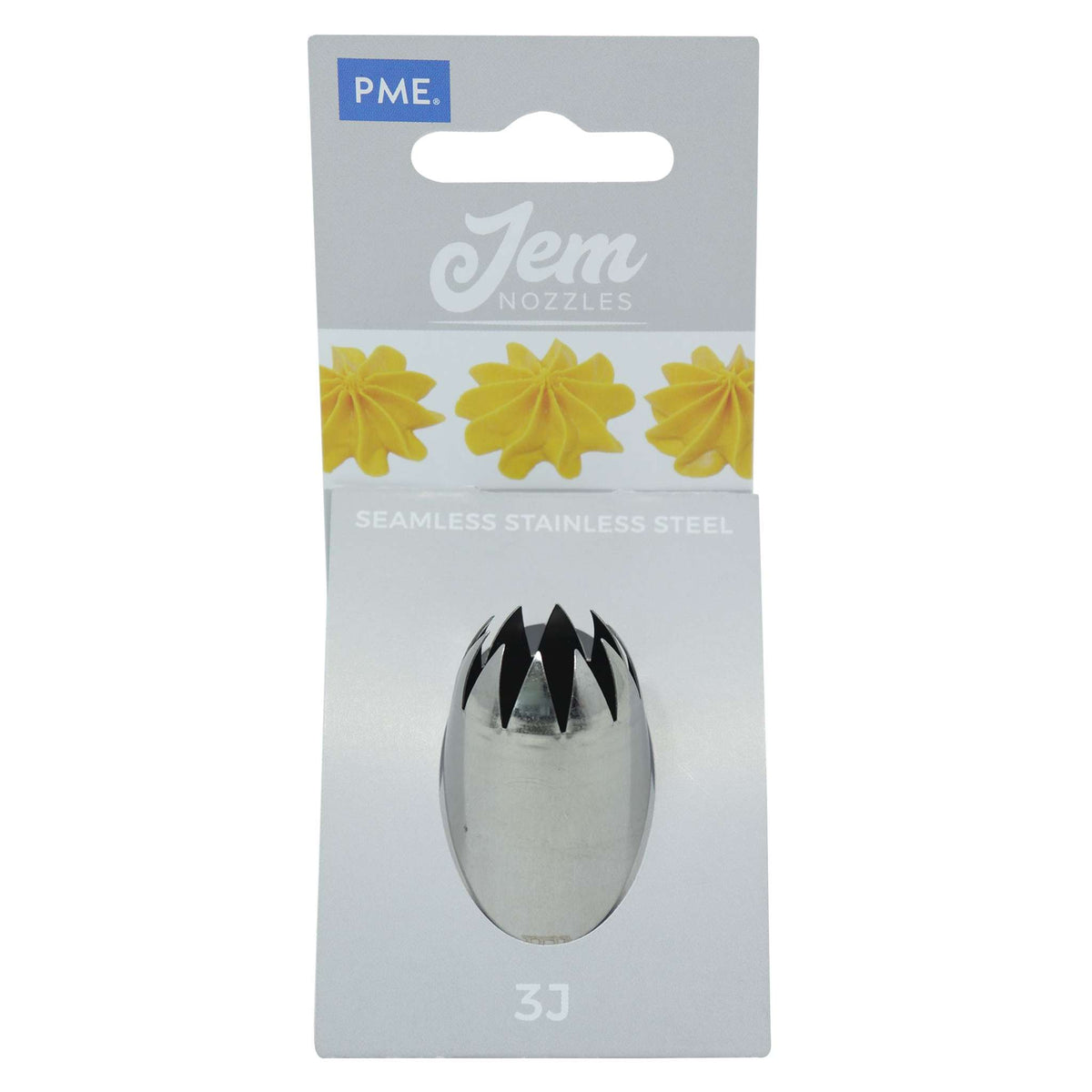 JEM Piping-Tülle - Große Gebogene Stern Savoy Piping-Tülle #3J