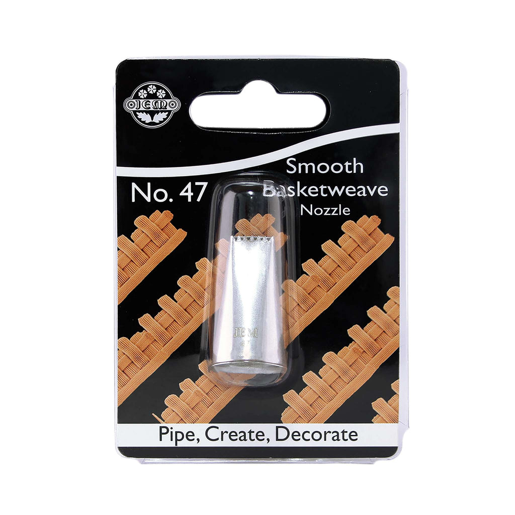 JEM Piping-Tülle - Glatt / Geriffelte Korbweave Piping-Tülle #47