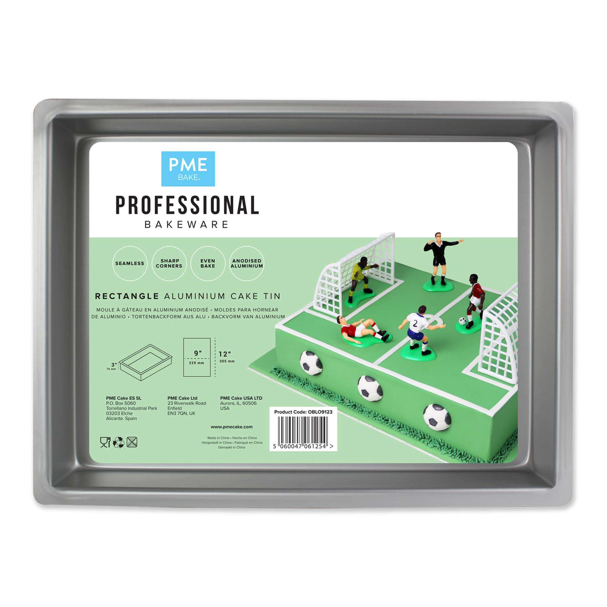 Molde para Pastel Rectangular de Aluminio
