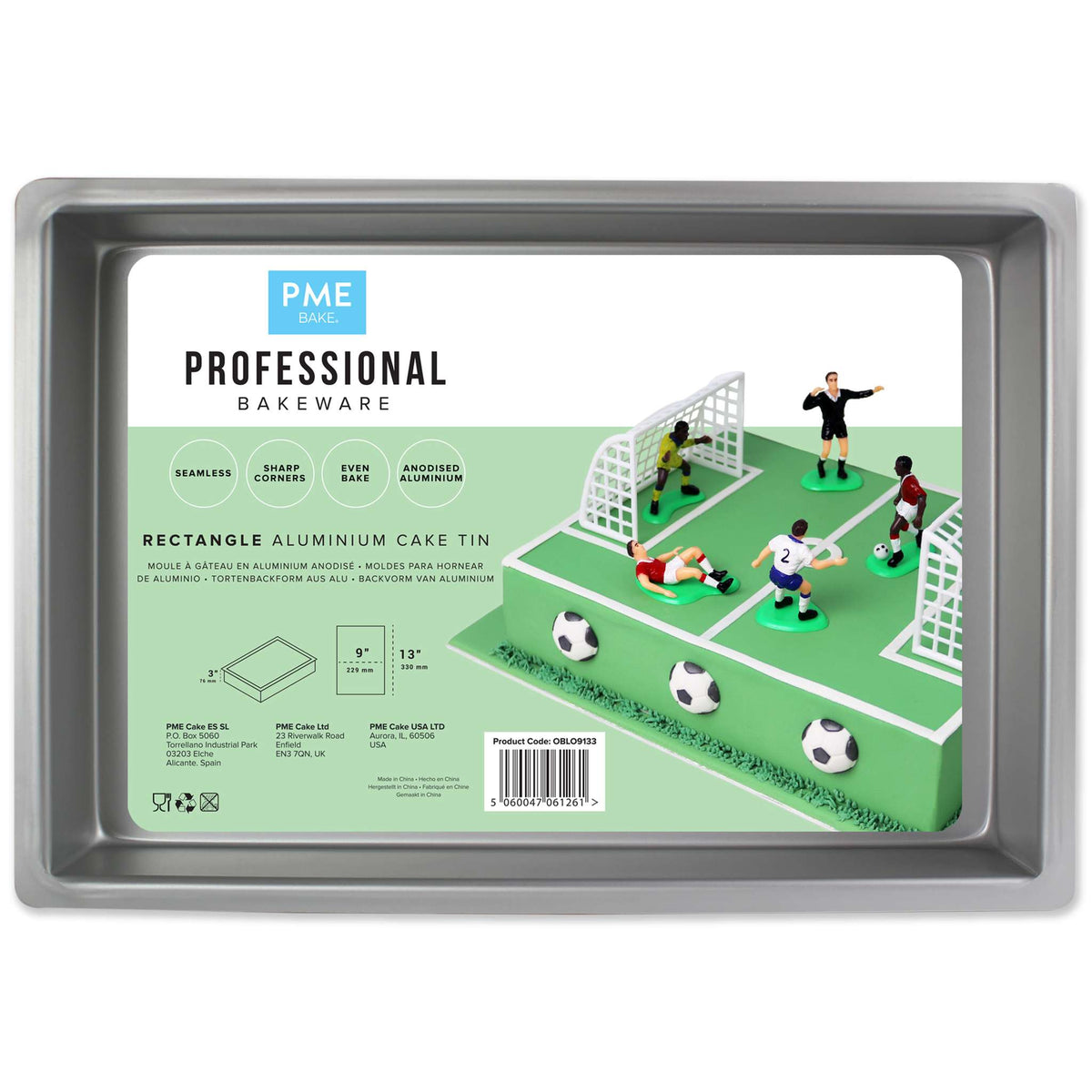 Molde para Pastel Rectangular de Aluminio