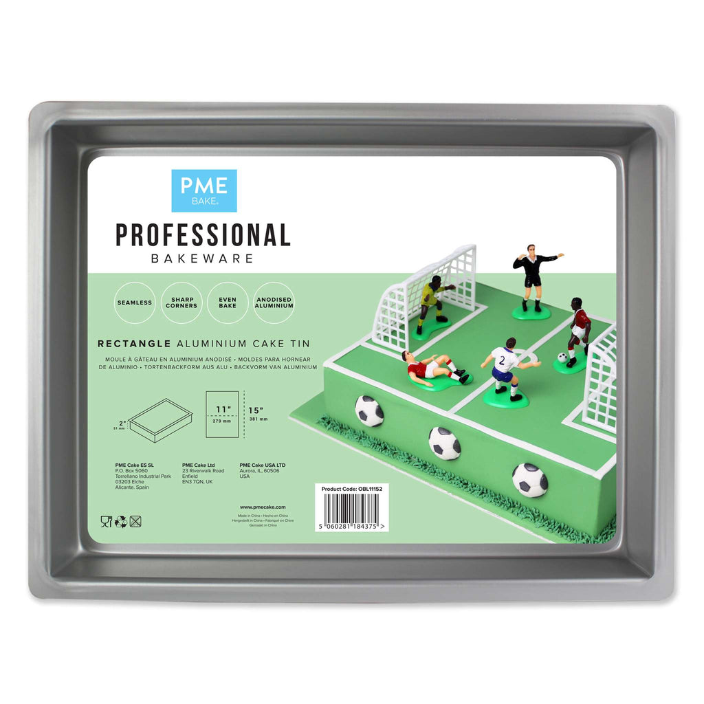 Rectangle Aluminium Cake Tin (11 x 15 x 2" / 279 x 381 x 51mm)
