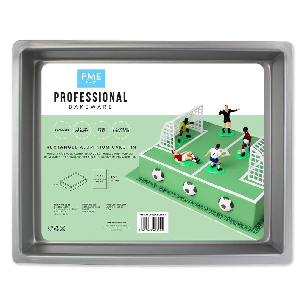 Rectangle Aluminium Cake Tin (12 x 15 x 3" / 305 x 381 x 76mm)