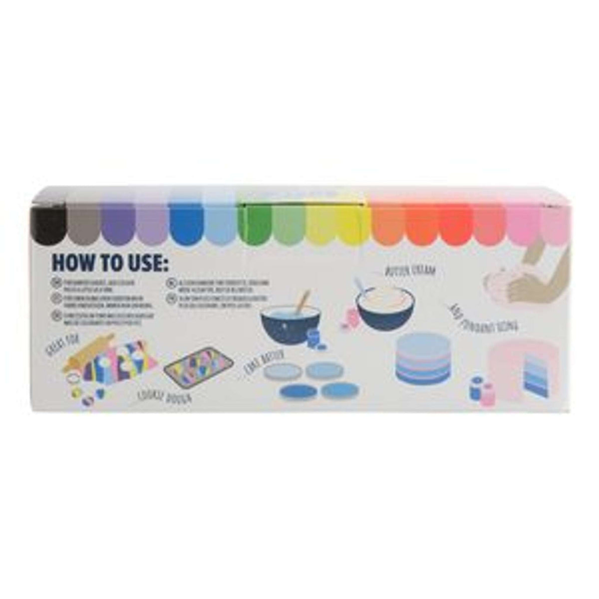 Colorante Alimentario en Pasta - Set de 8 (200g)