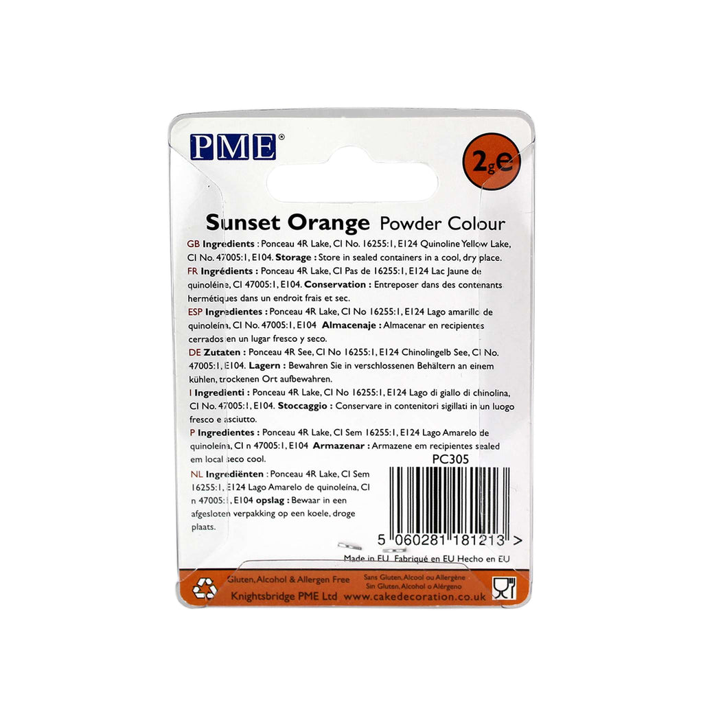 Sunset Orange Powder Food Colour (2g)