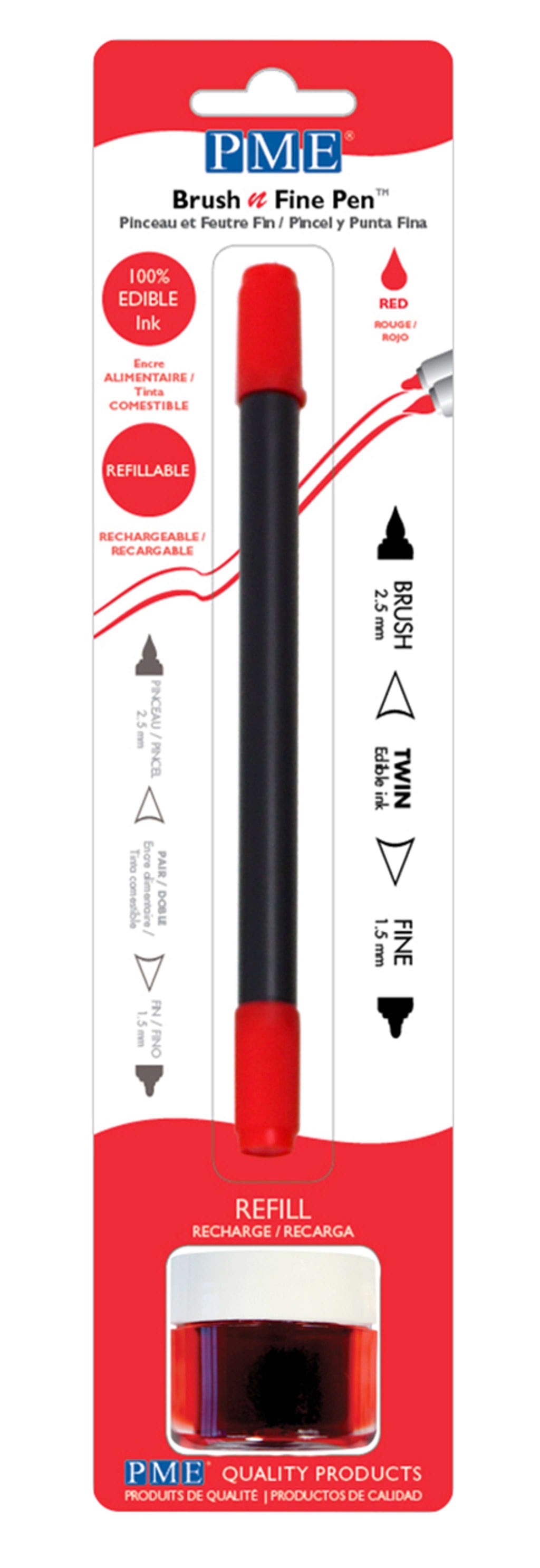 Pinsel- & Feinstift - Rot