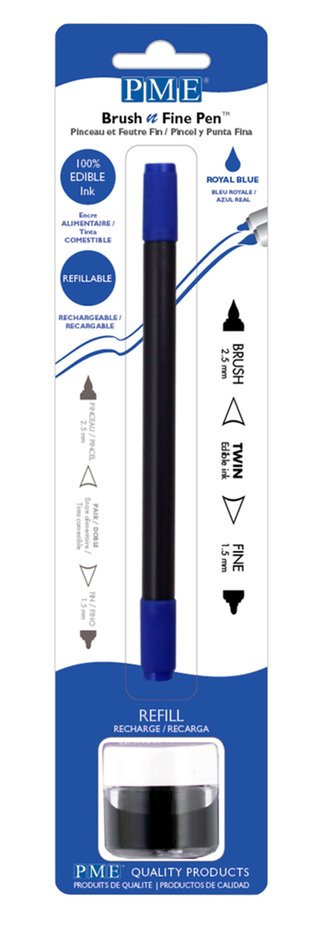 Royal Blue Brush & Fine Pen