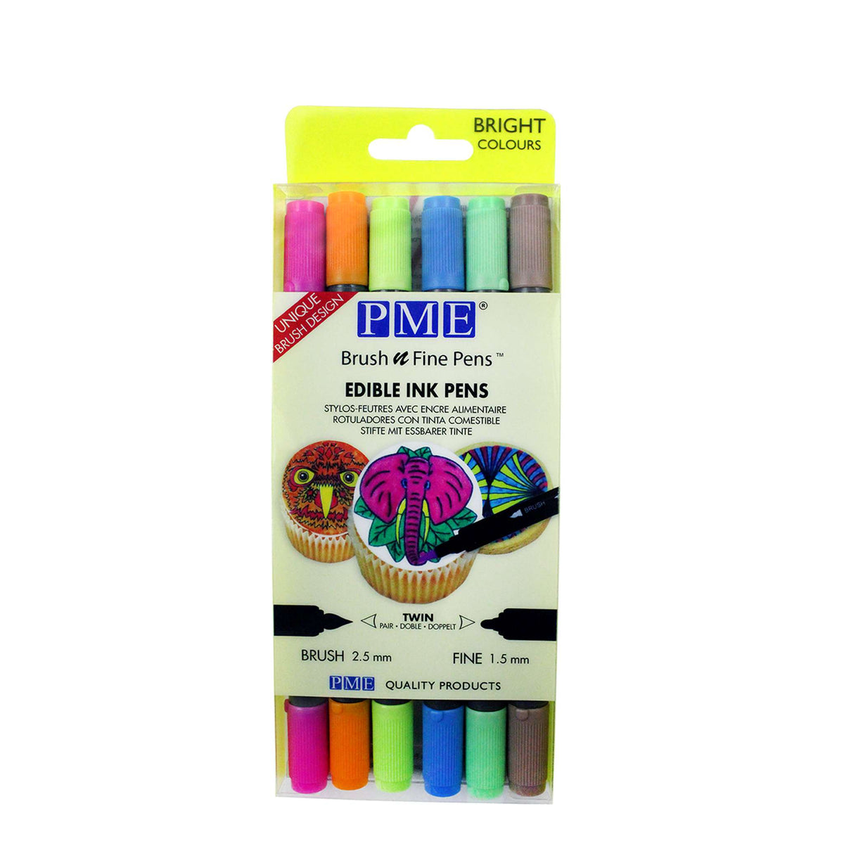 Bright Colours Edible Ink Pens Set Of 6