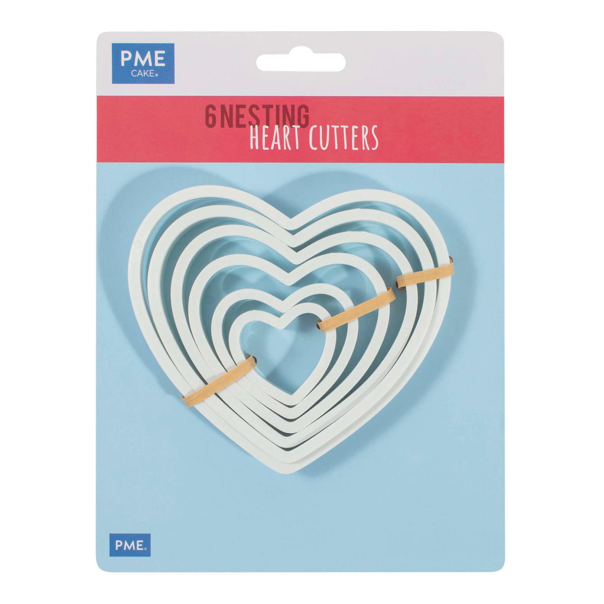 Heart Fondant Cutters Set Of 6
