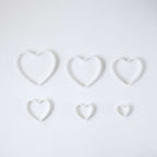 Heart Fondant Cutters Set Of 6