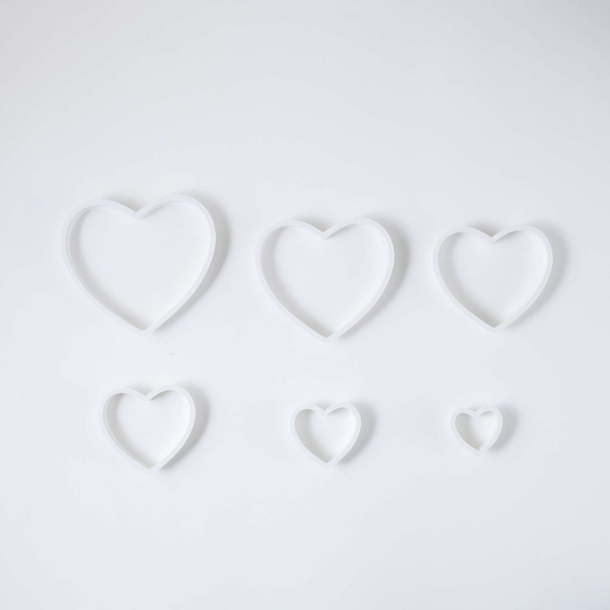 Heart Fondant Cutters Set Of 6