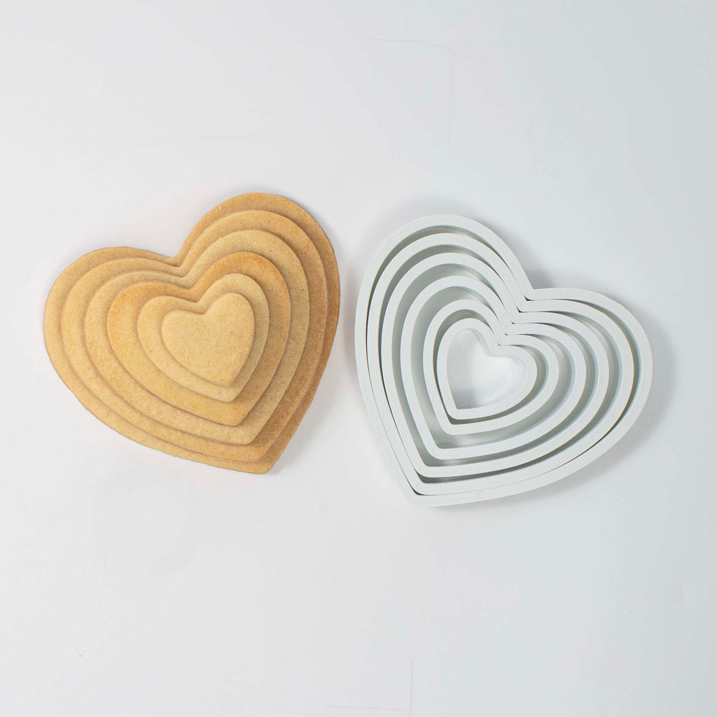 Heart Fondant Cutters Set Of 6