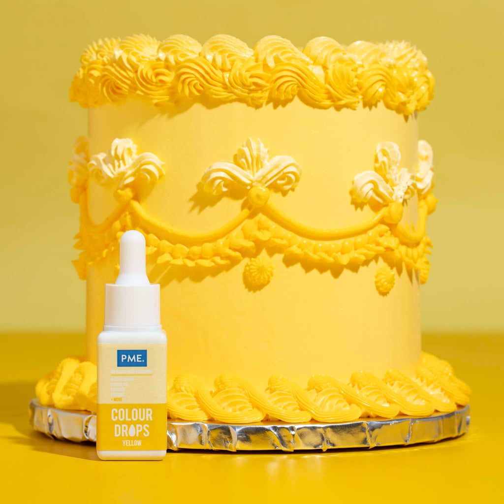 Colour Drops Geel - Voedselkleurstof op Oliebasis (20ml)