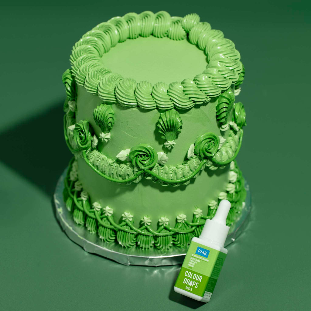 Colour Drops Groen - Voedselkleurstof op Oliebasis (20ml)