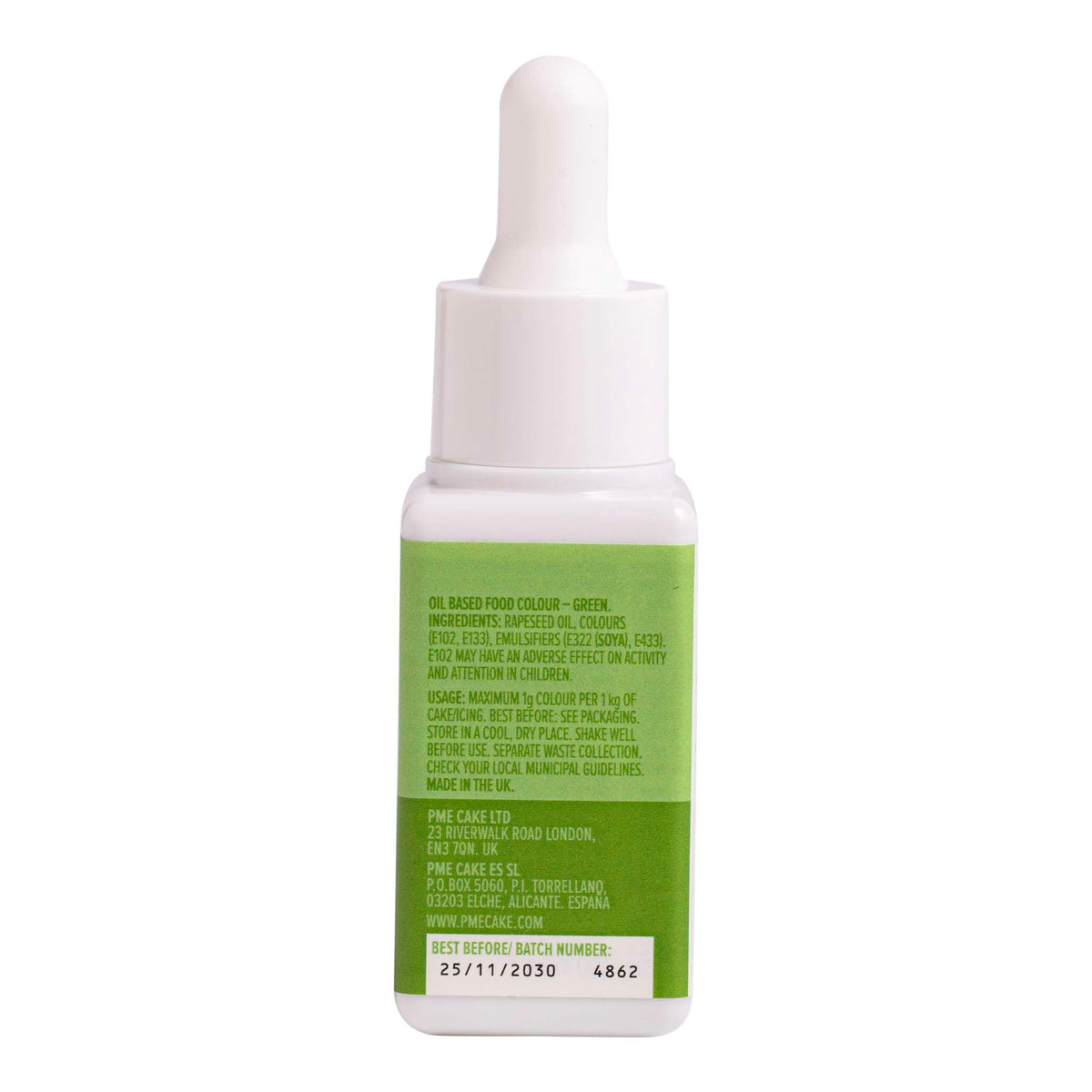 Colour Drops Groen - Voedselkleurstof op Oliebasis (20ml)