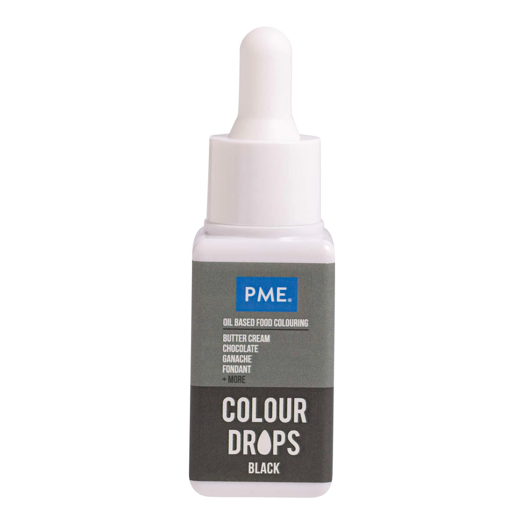 Colour Drops Negros - Colorante Alimentario a Base de Aceite (20ml)