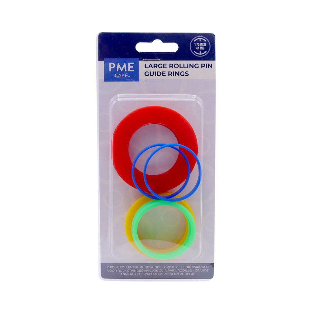 Large Rolling Pin Guide Rings Pk/8 (1.75inch / 44mm)