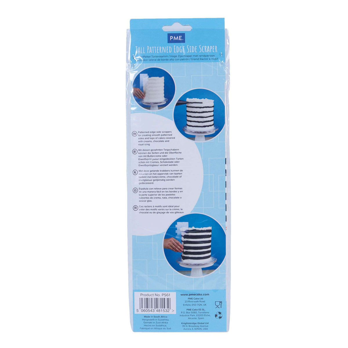 Zijkant Schrapers - Patroon Acryl Strepen (255mm / 10")