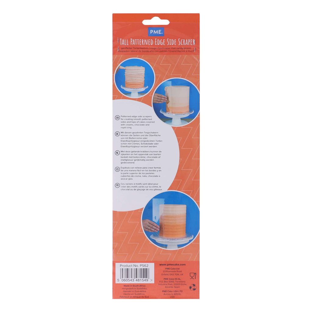 Zijkant Schrapers - Patroon Acryl Plooi (255mm / 10")