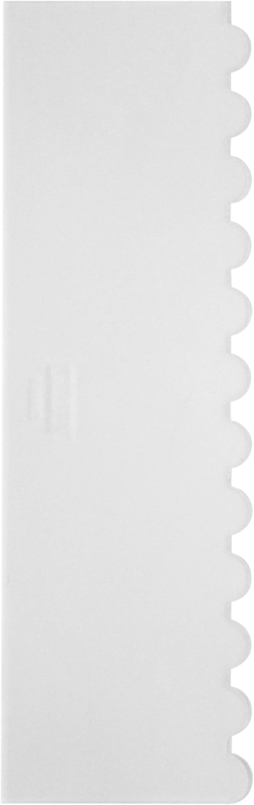 Ribbed Tall Patterned Edge Side Scrapper