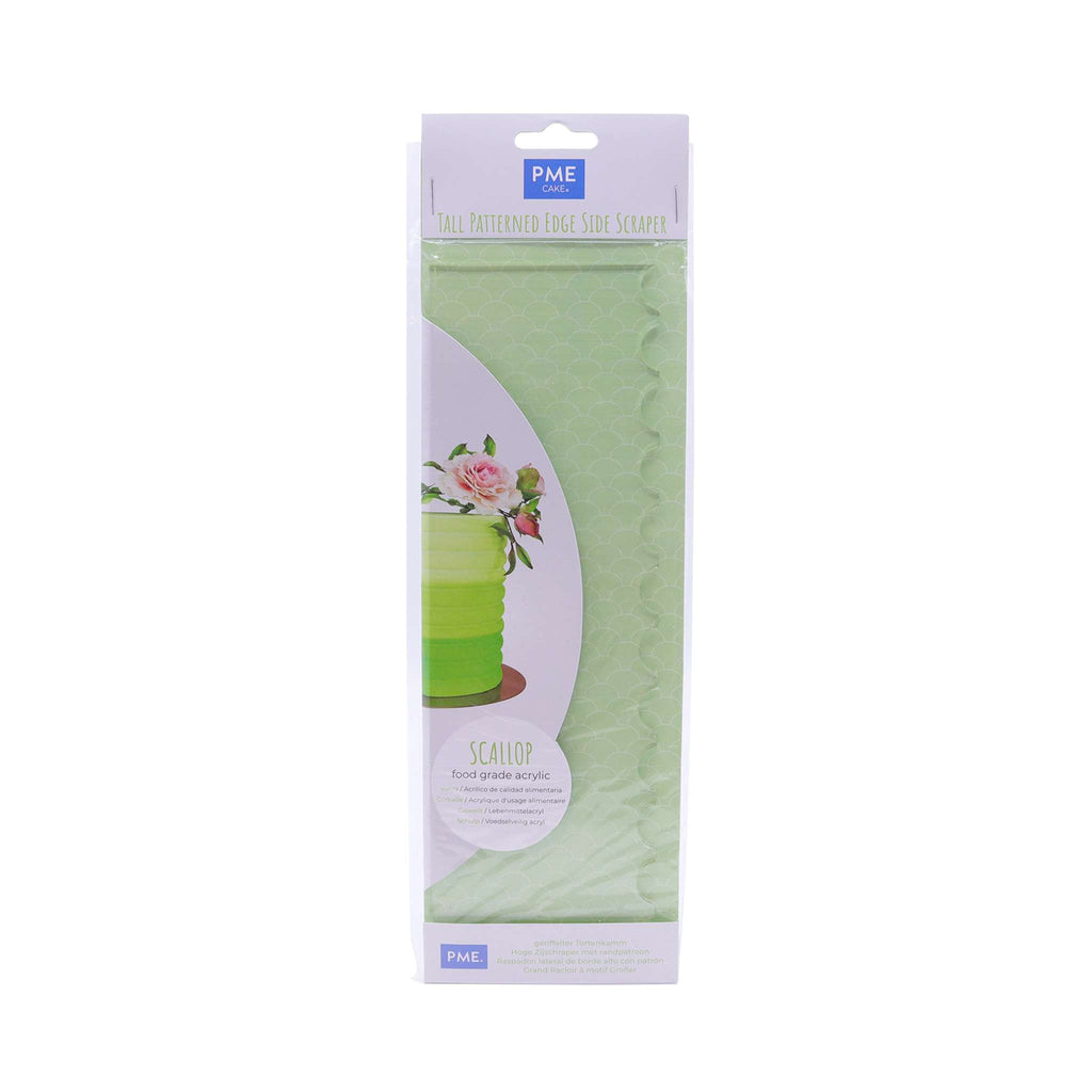Scallop Tall Patterned Edge Side Scrapper