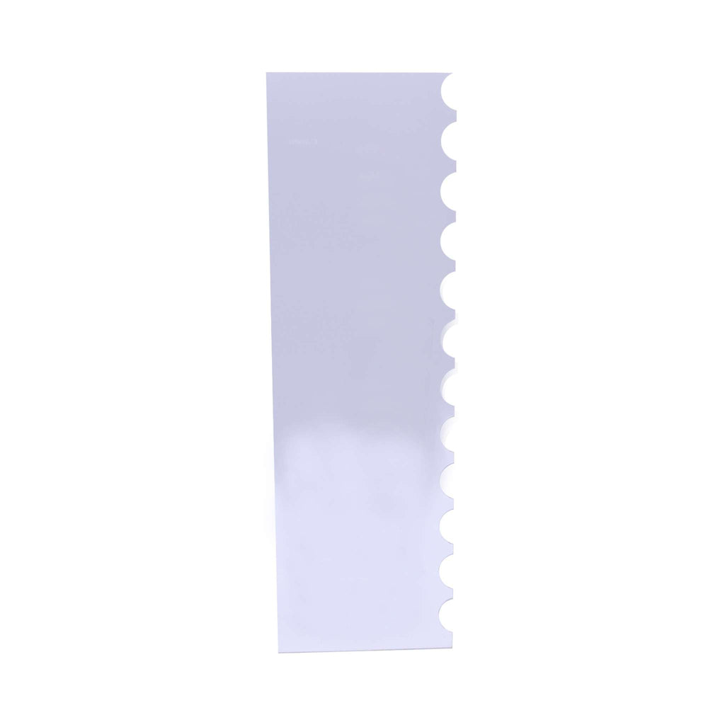 Scallop Tall Patterned Edge Side Scrapper