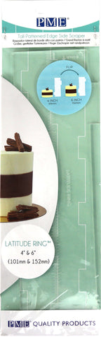 Racleurs latéraux - Anneau de latitude pour gâteaux de 4" et 6" (255mm / 10")