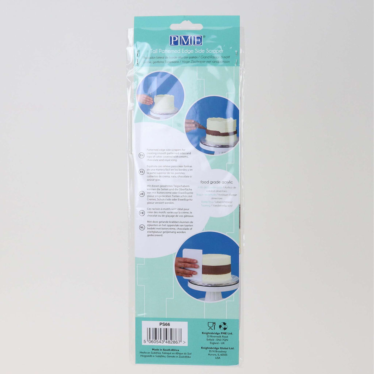 Racleurs latéraux - Anneau de latitude pour gâteaux de 4" et 6" (255mm / 10")