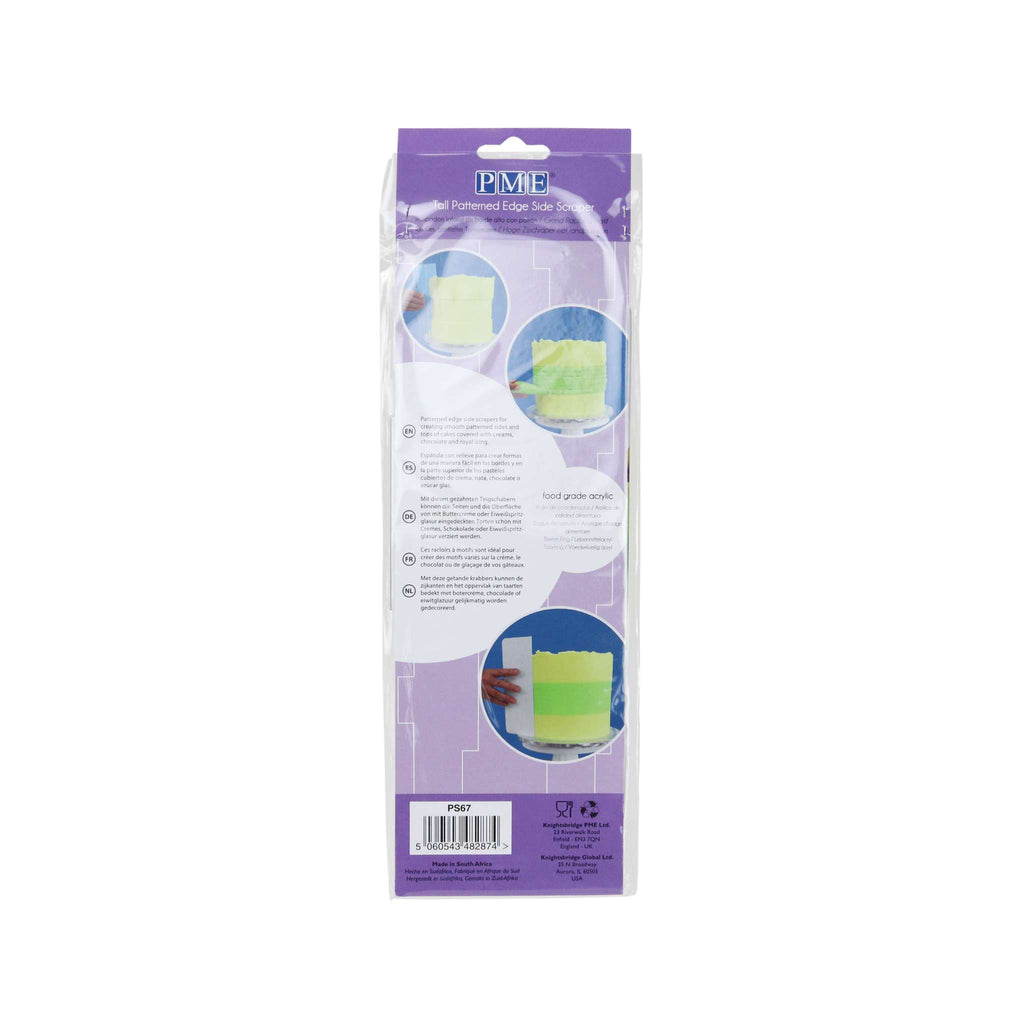 Zijkant Schrapers - Breedte Ring voor 8" en 10" Taarten (255mm / 10")