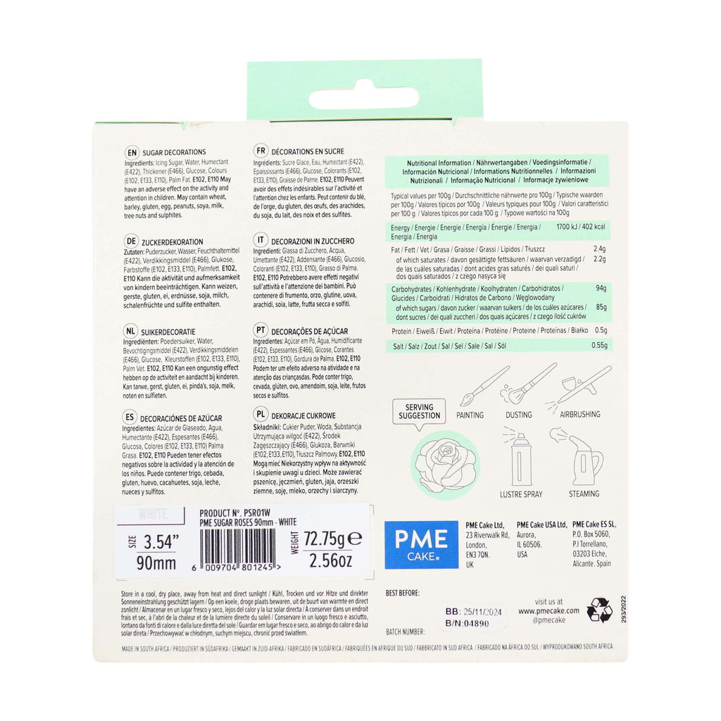 White Sugar Rose Pk/1