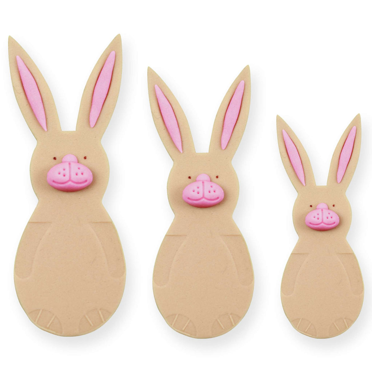 Neuheit Ausstecher mit Auswerfer - S/M/L Hase Set von 3