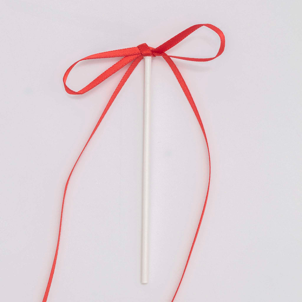 Lintstrik Taarttoppers - Rood (8 stuks)