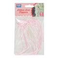 Light Pink Ribbon Bow Toppers  Pk/8