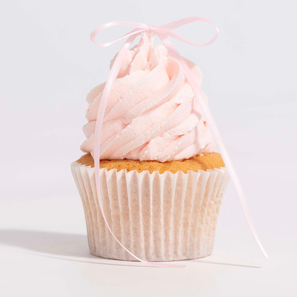 Light Pink Ribbon Bow Toppers  Pk/8