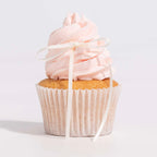 White Ribbon Bow Toppers Pk/8