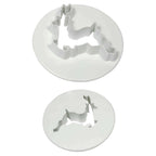 Plastik-Ausstecher - Rentier Set von 2