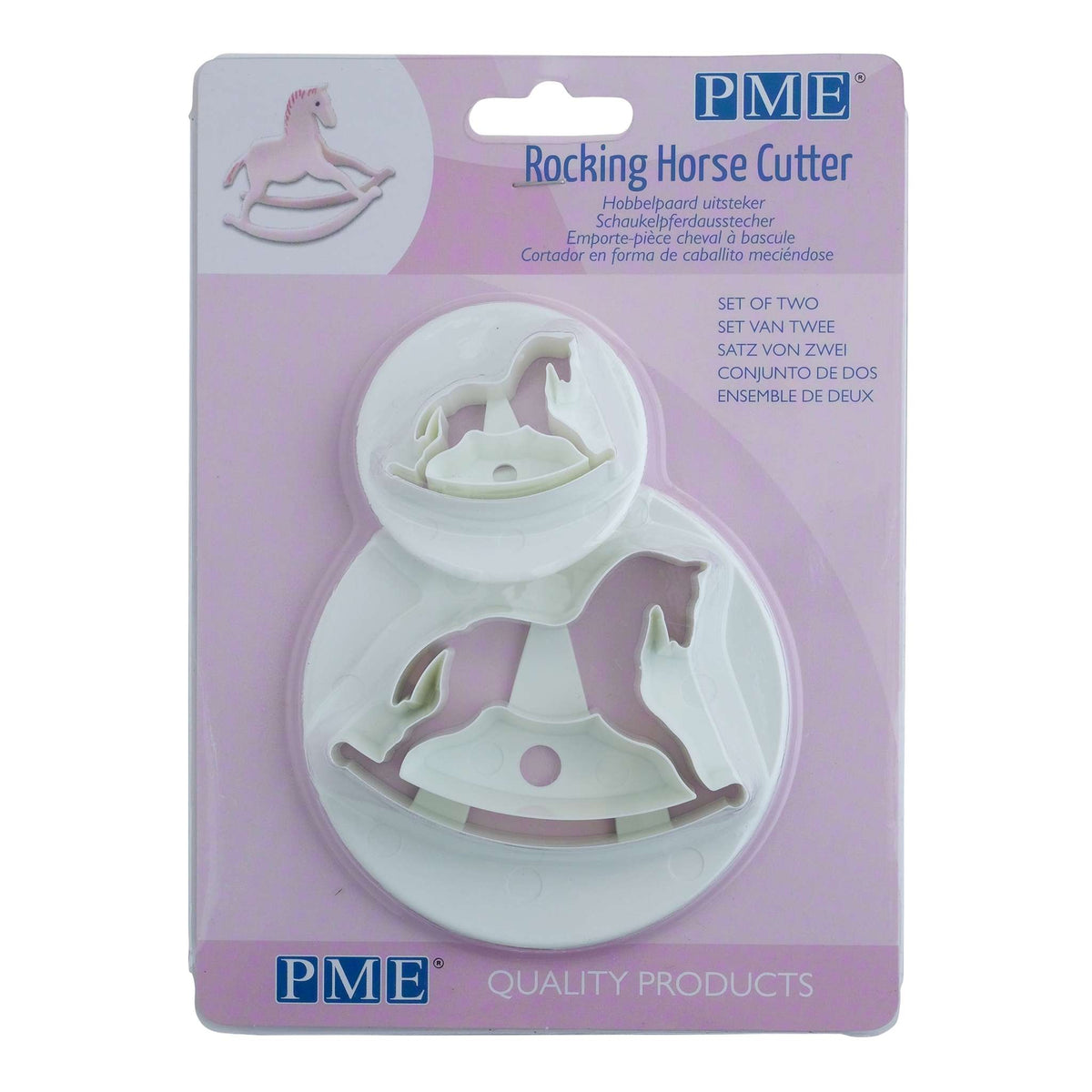 Rocking Horse Fondant Cutters Set Of 2