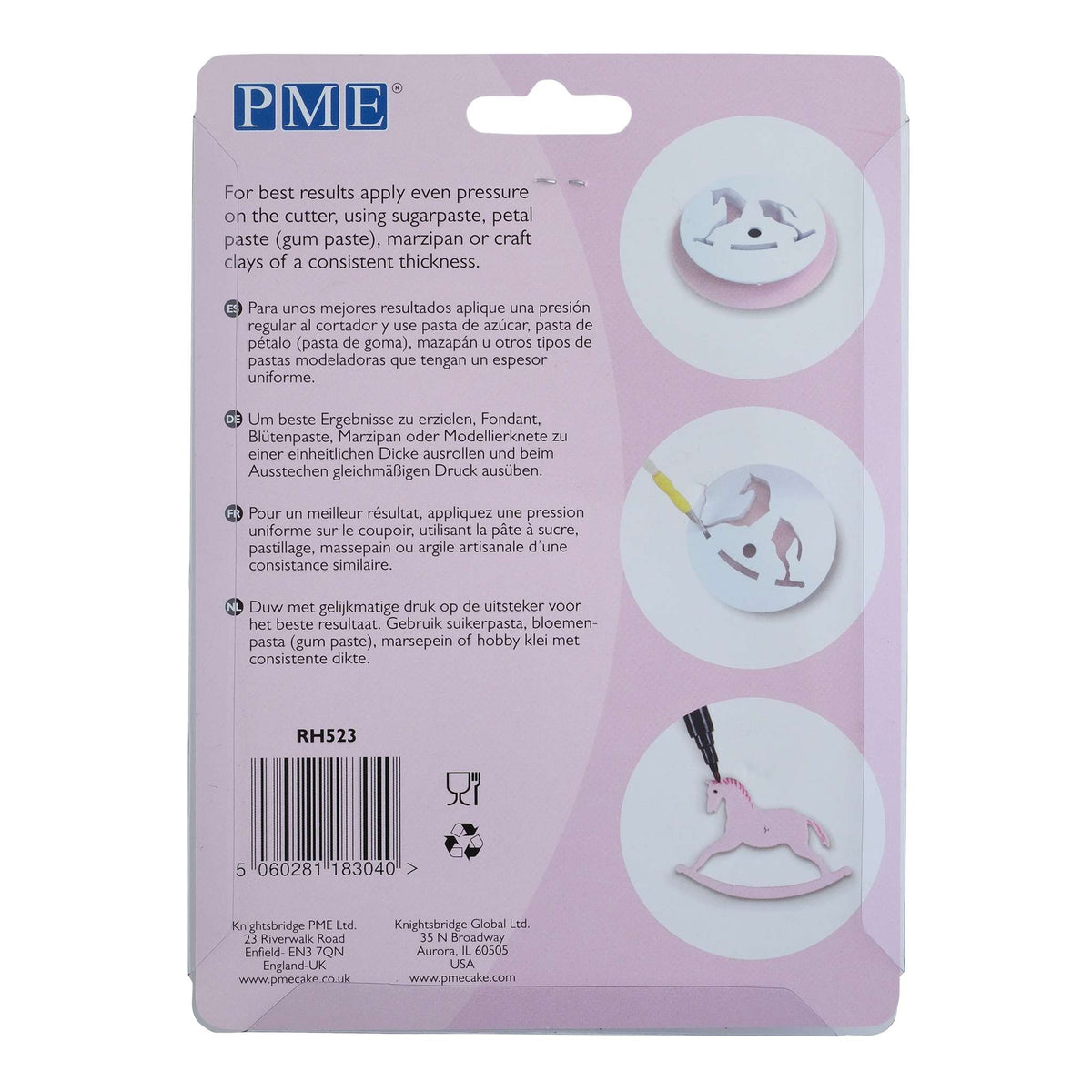 Rocking Horse Fondant Cutters Set Of 2