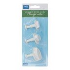 Veined Rose Leaf Plunger Fondant Cutters Set Of 3