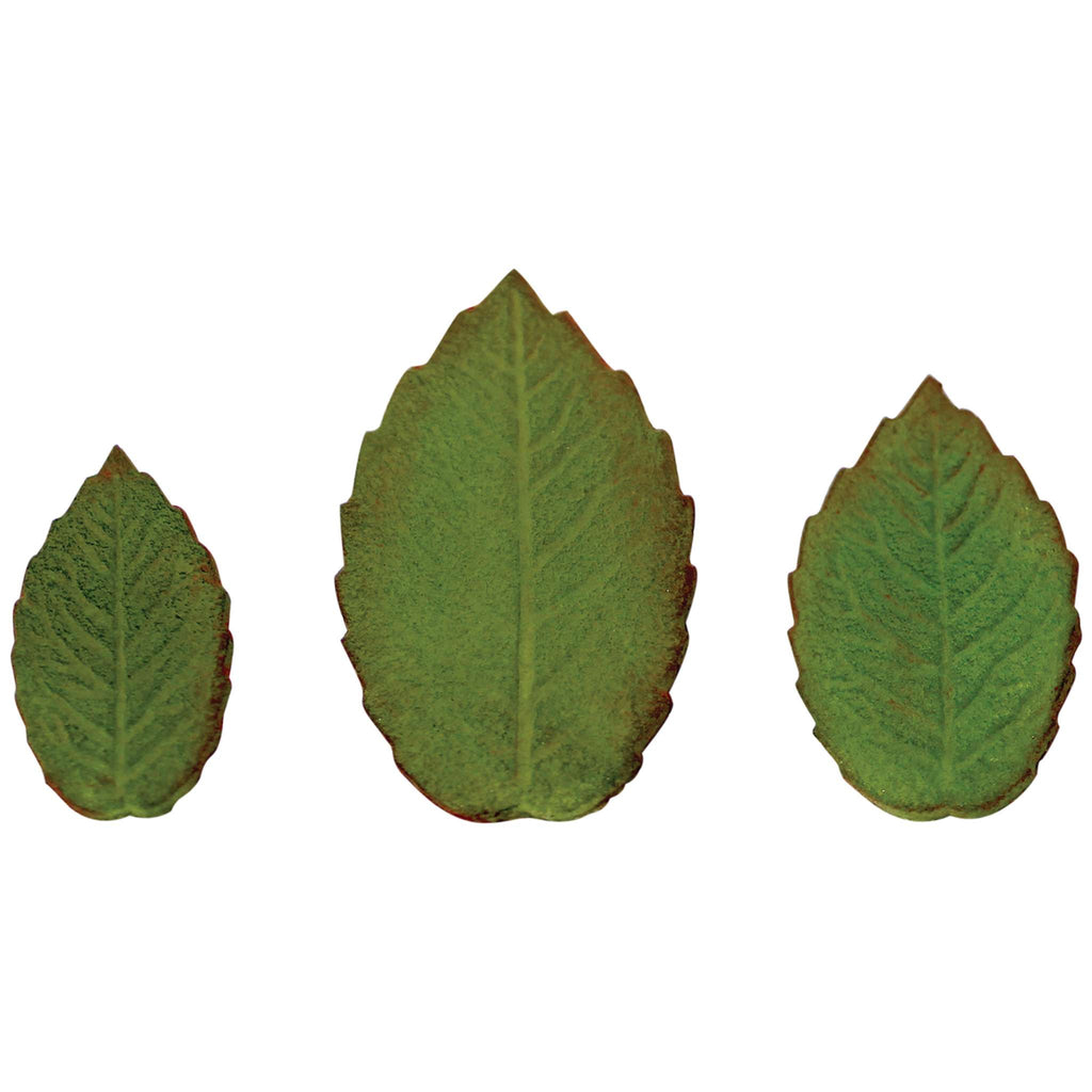 Veined Rose Leaf Plunger Fondant Cutters Set Of 3