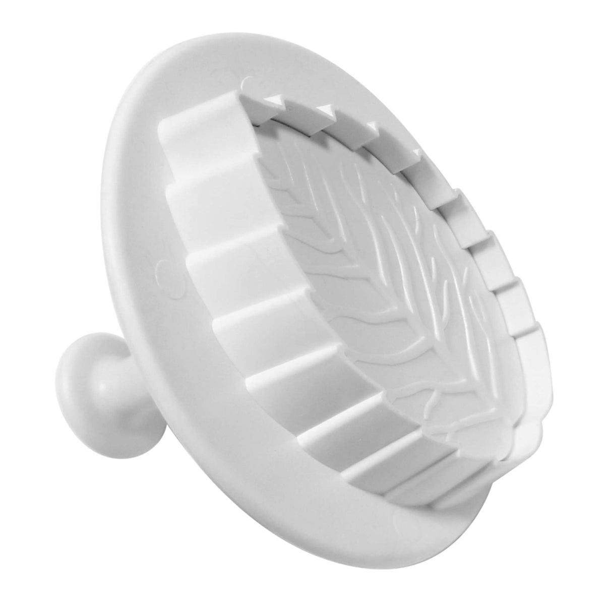 X Large Veined Rose Leaf Plunger Fondant Cutter