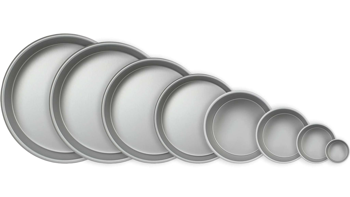 Molde para Pastel Redondo de Aluminio Anodizado PME Profundidad de 13 x 3-pulgadas