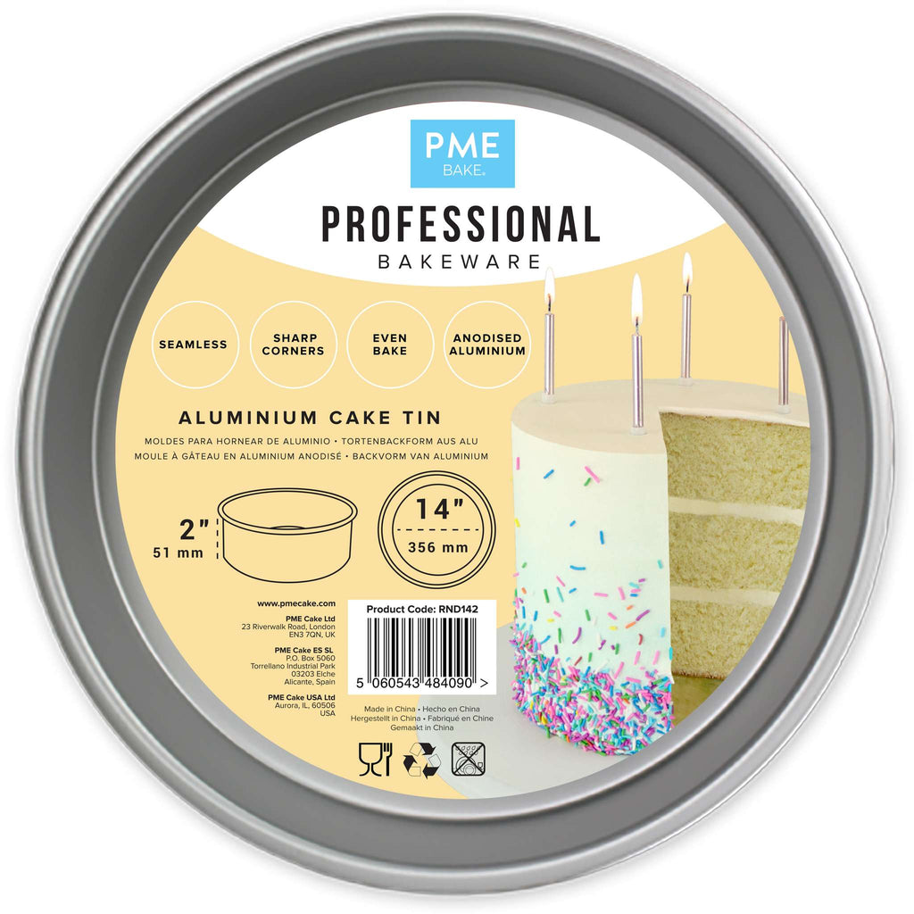 Round Aluminium Cake Tin (14 x 2" / 356 x 51mm)