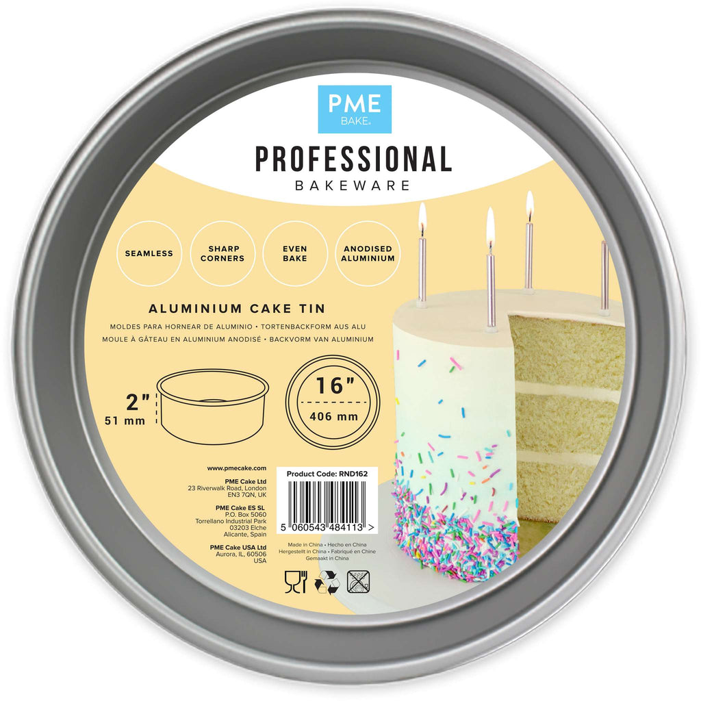 Round Aluminium Cake Tin (16 x 2" / 406 x 51mm)